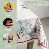 imageMaison d Hermine Table Cloth Rectangle Table 100 Cotton 60 x 120 Inches Fall Tablecloth Reusable Everyday Use for Thanksgiving Christmas Decorations Dining Farmhouse Party Morzine