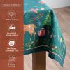 imageMaison d Hermine Table Cloth Rectangle Table 100 Cotton 60 x 120 Inches Fall Tablecloth Reusable Everyday Use for Thanksgiving Christmas Decorations Dining Farmhouse Party Hygge Christmas