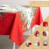 imageMaison d Hermine Table Cloth Rectangle Table 100 Cotton 60 x 120 Inches Fall Tablecloth Reusable Everyday Use for Thanksgiving Christmas Decorations Dining Farmhouse Party Noel