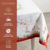 imageMaison d Hermine Table Cloth Rectangle Table 100 Cotton 60 x 120 Inches Fall Tablecloth Reusable Everyday Use for Thanksgiving Christmas Decorations Dining Farmhouse Party Christmas Tradition