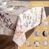 imageMaison d Hermine Table Cloth Rectangle Table 100 Cotton 60 x 120 Inches Fall Tablecloth Reusable Everyday Use for Thanksgiving Christmas Decorations Dining Farmhouse Party Equinoxe  Beige