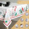 imageMaison d Hermine Table Cloth Rectangle Table 100 Cotton 60 x 120 Inches Fall Tablecloth Reusable Everyday Use for Thanksgiving Christmas Decorations Dining Farmhouse Party Morzine