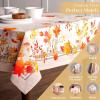 imageMaison d Hermine Table Cloth Rectangle Table 100 Cotton 60 x 90 Inches Fall Tablecloth Reusable Everyday Use for Thanksgiving Christmas Decorations Dining Farmhouse Party Amarante