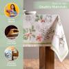 imageMaison d Hermine Table Cloth Rectangle Table 100 Cotton 60 x 108 Inches Fall Tablecloth Reusable Everyday Use for Thanksgiving Christmas Decorations Dining Farmhouse Party Christmas Dew