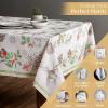 imageMaison d Hermine Table Cloth Rectangle Table 100 Cotton 60 x 108 Inches Fall Tablecloth Reusable Everyday Use for Thanksgiving Christmas Decorations Dining Farmhouse Party Christmas Dew