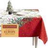 imageMaison d Hermine Table Cloth Rectangle Table 100 Cotton 60 x 90 Inches Fall Tablecloth Reusable Everyday Use for Thanksgiving Christmas Decorations Dining Farmhouse Party Noel