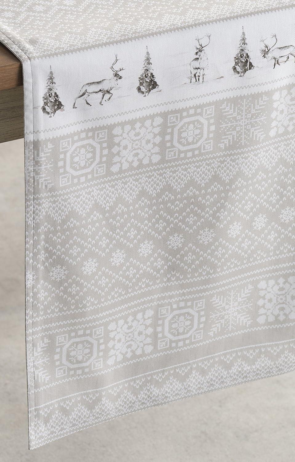 imageMaison d Hermine Table Runner 100 Cotton Double Layer Table Runners 72 inches Long for Thanksgiving Christmas Decorations Home Kitchen Dining Party Wedding Cozy Christmas 145quot x 72quot