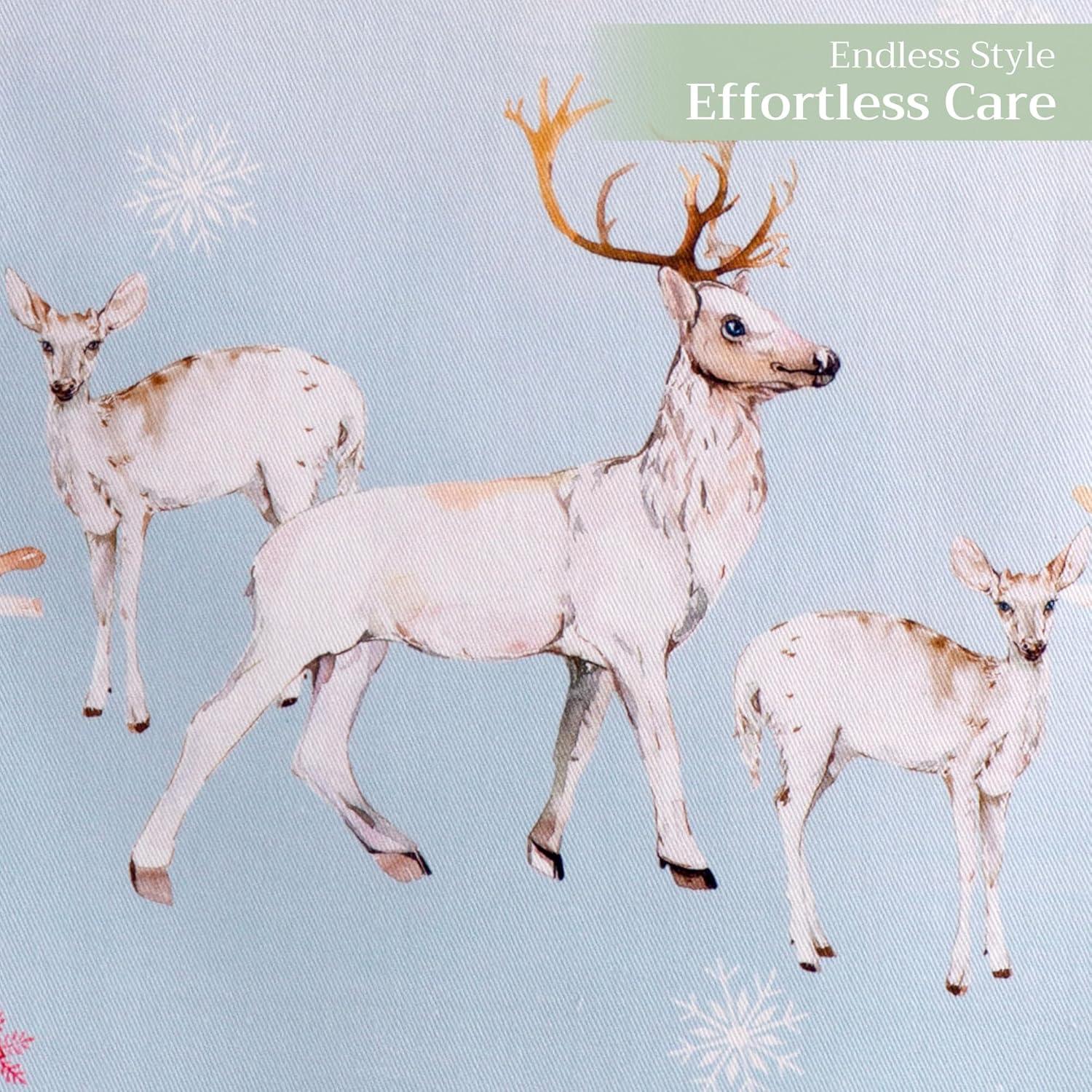 imageMaison d Hermine Table Runner 100 Cotton Double Layer Table Runners 72 inches Long for Thanksgiving Christmas Decorations Home Kitchen Dining Party Wedding Fairy Tale Forest 145quot x 72quot