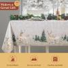 imageMaison d Hermine Table Cloth Rectangle Table 100 Cotton 60 x 108 Inches Fall Tablecloth Reusable Everyday Use for Thanksgiving Christmas Decorations Dining Farmhouse Party Deer in The Woods