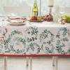 imageMaison d Hermine Table Cloth Rectangle Table 100 Cotton 60 x 90 Inches Fall Tablecloth Reusable Everyday Use for Thanksgiving Christmas Decorations Dining Farmhouse Party Holly Time