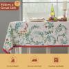 imageMaison d Hermine Table Cloth Rectangle Table 100 Cotton 60 x 90 Inches Fall Tablecloth Reusable Everyday Use for Thanksgiving Christmas Decorations Dining Farmhouse Party Holly Time