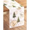 imageMaison d Hermine Table Runner 100 Cotton Single Layer Table Runners 36 inches Long for Thanksgiving Christmas Decorations Home Kitchen Dining Party Wedding Mountain Life 145quot x 36quot