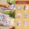 imageMaison d Hermine Pot Holders 100 Cotton Heat Resistant Potholders 8quot x 8quot Hot Pads with Loop BBQ Cooking Baking Grilling Kitchen Handling Hot Pans SpringSummer Pack of 1 Chardon