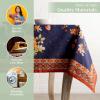 imageMaison d Hermine Table Cloth Square Table 100 Cotton 54 x 54 Inches Fall Tablecloth Reusable Everyday Use for Thanksgiving Christmas Decorations Dining Farmhouse Party Kelim  Infinity