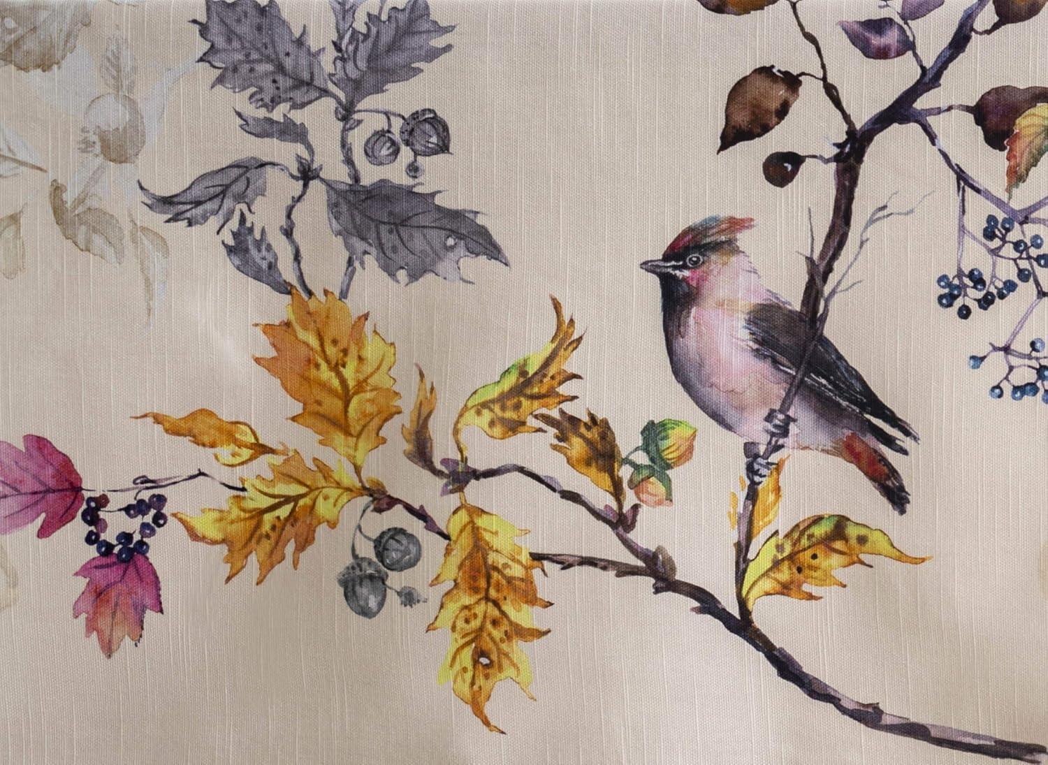 imageMaison d Hermine Table Cloth Rectangle Table 100 Cotton 60 x 108 Inches Fall Tablecloth Reusable Everyday Use for Thanksgiving Christmas Decorations Dining Farmhouse Party Equinoxe  Beige