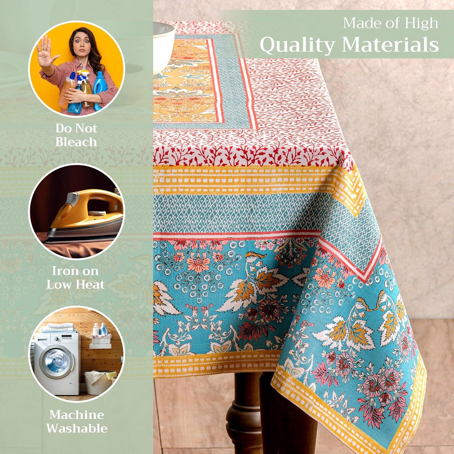 imageMaison d Hermine Table Cloth Rectangle Table 100 Cotton 60 x 108 Inches Tablecloth Reusable Decorative Everyday Use for Dining Room Farmhouse Home Party Festive ampamp Wedding Spring Summer  Marquise