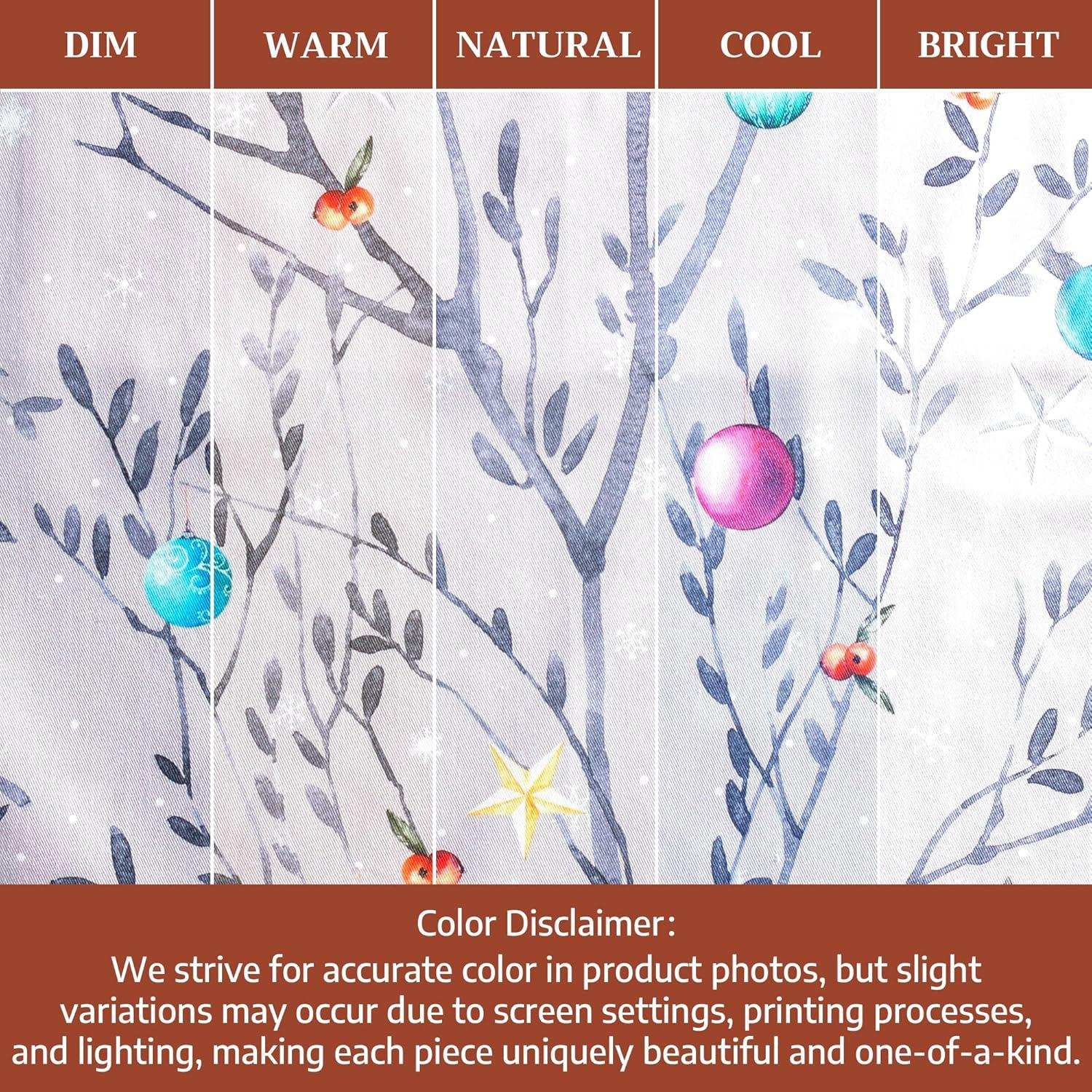 imageMaison d Hermine Table Cloth Rectangle Table 100 Cotton 60 x 120 Inches Fall Tablecloth Reusable Everyday Use for Thanksgiving Christmas Decorations Dining Farmhouse Party Fairy Christmas