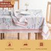 imageMaison d Hermine Table Cloth Rectangle Table 100 Cotton 60 x 108 Inches Fall Tablecloth Reusable Everyday Use for Thanksgiving Christmas Decorations Dining Farmhouse Party Fairy Christmas
