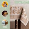 imageMaison d Hermine Table Cloth Rectangle Table 100 Cotton 60 x 108 Inches Fall Tablecloth Reusable Everyday Use for Thanksgiving Christmas Decorations Dining Farmhouse Party Allure