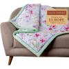 imageMaison d Hermine Throw Blanket for Couch Lightweight Soft Warm Breathable Cotton Throw Blankets for Bed Girls Boys Women Men Gifts Sofa Travel Living Room Chair Bedding 50quotx60quot Sofia36  Summer Floral