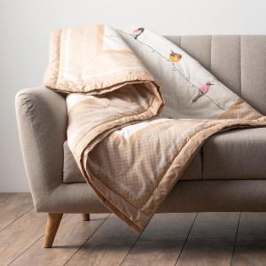 imageMaison d Hermine Throw Blanket for Couch Lightweight Soft Warm Breathable Cotton Throw Blankets for Bed Girls Boys Women Men Gifts Sofa Travel Living Room Chair Bedding 50quotx60quot Sofia09  Birdies on Wire
