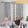 image:imageMaison d Hermine Curtains for Living Room 100 Cotton 124 inch Length One Panel Light Filtering Toile Curtains for Bedroom Windows with Rod and Loop Pockets Drapes Savana Jouy Blue 50 W x 124 L