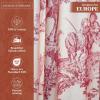 image:imageMaison d Hermine Curtains for Living Room 100 Cotton 124 inch Length Two Panels Light Filtering Toile Curtains for Bedroom Windows with Rod and Loop Pockets Drapes The Miller Red 50 W x 124 L
