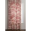image:imageMaison d Hermine Curtains for Living Room 100 Cotton 124 inch Length Two Panels Light Filtering Toile Curtains for Bedroom Windows with Rod and Loop Pockets Drapes The Miller Red 50 W x 124 L