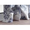 image:imageMaison d Hermine Curtains for Living Room 100 Cotton 84 inch Length One Panel Light Filtering Toile Curtains for Bedroom Windows with Rod and Loop Pockets Drapes Trianon Blue 50 W x 84 L