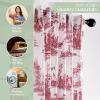 image:imageMaison d Hermine Curtains for Living Room 100 Cotton 84 inch Length One Panel Light Filtering Toile Curtains for Bedroom with Rod and Loop Pockets Calais Red White Background 50 W x 84 L