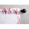 image:imageMaison d Hermine Curtains for Living Room 100 Cotton 84 inch Length One Panel Light Filtering Toile Curtains for Bedroom with Rod and Loop Pockets The Miller Red White Background 50 W x 84 L