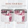 image:imageMaison d Hermine Curtains for Living Room 100 Cotton 84 inch Length One Panel Light Filtering Toile Curtains for Bedroom with Rod and Loop Pockets The Miller Red White Background 50 W x 84 L