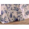 image:imageMaison d Hermine Curtains for Living Room 100 Cotton 84 inch Length Two Panels Light Filtering Toile Curtains for Bedroom Windows with Rod and Loop Pockets Drapes Bonobo Blue 50 W x 84 L