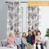 image:imageMaison d Hermine Curtains for Living Room 100 Cotton 96 inch Length One Panel Light Filtering Toile Curtains for Bedroom Windows with Rod and Loop Pockets Drapes Trianon Grey 50 W x 96 L