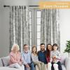 image:imageMaison d Hermine Curtains for Living Room 100 Cotton 96 inch Length One Panel Light Filtering Toile Curtains for Bedroom Windows with Rod and Loop Pockets Drapes Savana Jouy Green 50 W x 96 L