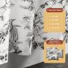 image:imageMaison d Hermine Curtains for living room 100 Cotton 108 inch length Two Panels Light Filtering Toile Curtains for Bedroom Windows with rod and loop Pockets Drapes Paradise Mid Night 50W x 108L