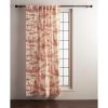 image:imageMaison d Hermine Curtains for Living Room 100 Cotton 108 inch Length One Panel Light Filtering Toile Curtains for Bedroom Windows with Rod and Loop Pockets Drapes Calais Cardinal 50 W x 108 L