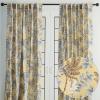 image:imageMaison d Hermine Curtains for Living Room 100 Cotton 108 inch Length Two Panel Light Filtering Curtains for Windows with Rod and Loop Pockets Feuillage  Light Ecru 50 W x 108 L