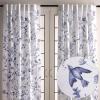 image:imageMaison d Hermine Curtains for Living Room 100 Cotton 84 inch Length Two Panel Light Filtering Curtains for Windows with Rod and Loop Pockets Easter Decorations Neo Ipomee  White 50 W x 84 L