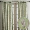 image:imageMaison d Hermine Curtains for Living Room 100 Cotton 84 inch Length Two Panels Light Filtering Toile Curtains for Bedroom Windows with Rod and Loop Pockets Drapes Joli Jouy Green 50 W x 84 L
