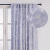 image:imageMaison d Hermine Curtains for Living Room 100 Cotton 96 inch Length One Panel Light Filtering Curtains for Windows with Rod and Loop Pockets Easter Decorations Louxor  Blue 50 W x 96 L
