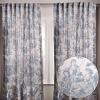 image:imageMaison d Hermine Curtains for living room 100 Cotton 124 inch length Two Panels Light Filtering Toile Curtains for Bedroom Windows with rod and loop Pockets Drapes The Miller Denim 50W x 124L