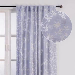 image:imageMaison d Hermine Curtains for Living Room 100 Cotton 108 inch Length One Panel Light Filtering Curtains for Windows with Rod and Loop Pockets Easter Decorations Louxor  Blue 50 W x 108 L