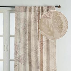 image:imageMaison d Hermine Curtains for Living Room 100 Cotton 84 inch Length One Panel Light Filtering Curtains for Windows with Rod and Loop Pockets Easter Decorations Creole  Beige 50 W x 84 L