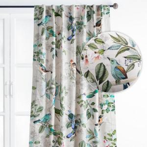 image:imageMaison d Hermine Curtains for Living Room 100 Cotton 84 inch Length One Panel Light Filtering Curtains for Windows with Rod and Loop Pockets Easter Decorations Solstice  Beige 50 W x 84 L