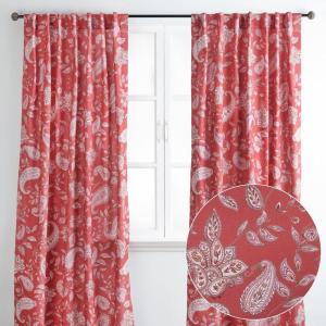 image:imageMaison d Hermine Curtains for Living Room 100 Cotton 84 inch Length Two Panel Light Filtering Curtains for Windows with Rod and Loop Pockets Easter Decorations Ramage  Fire Brick 50 W x 84 L