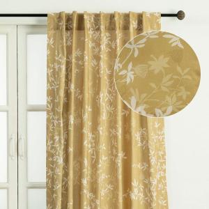 image:imageMaison d Hermine Curtains for Living Room 100 Cotton 96 inch Length One Panel Light Filtering Curtains for Windows with Rod and Loop Pockets Easter Decorations Louxor  Dark Beige 50 W x 96 L
