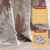 image:imageMaison d Hermine Curtains for Living Room 100 Cotton 108 inch Length One Panel Light Filtering Curtains for Windows with Rod and Loop Pockets Feuillage  Light Taupe 50 W x 108 L