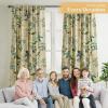 image:imageMaison d Hermine Curtains for Living Room 100 Cotton 108 inch Length One Panel Light Filtering Curtains for Windows with Rod and Loop Pockets Solstice  Garden Glade 50 W x 108 L