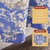 image:imageMaison d Hermine Curtains for Living Room 100 Cotton 108 inch Length One Panel Light Filtering Toile Curtains for Bedroom Windows with Rod and Loop Pockets Drapes Joli Jouy Blue 50 W x 108 L